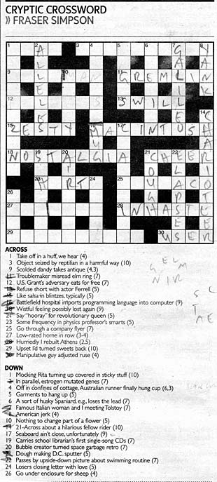 cryptic crossword