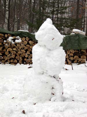 first snowman